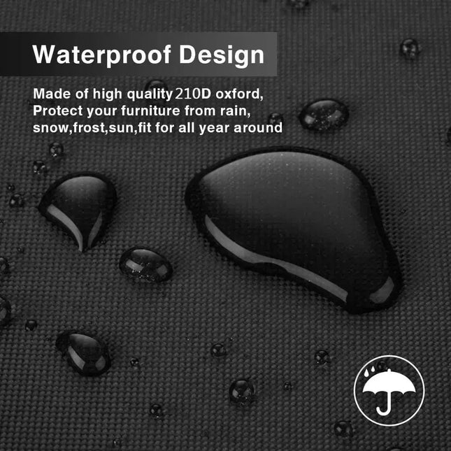 Outdoor Furniture Covers Waterproof Rain Snow Dust Wind-Proof Anti-UV Oxford Fabric Garden Lawn Patio Furniture Covers 40 Size - Phoenix Fire Art Store