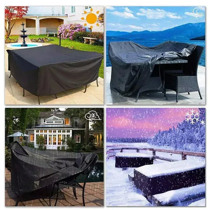 Outdoor Furniture Covers Waterproof Rain Snow Dust Wind-Proof Anti-UV Oxford Fabric Garden Lawn Patio Furniture Covers 40 Size - Phoenix Fire Art Store