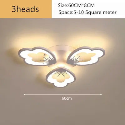 DecorBites™ Lotus Design LED Acrylic Chandelier Ceiling Lamp for Modern Living, Dining, and Study Rooms Decorbites
