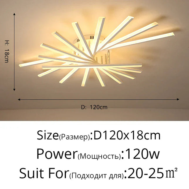 DecorBites™ LED Ceiling Chandelier Indoor Lighting Living Room Bedroom Hall Aisle Lustre Fixture Decorbites
