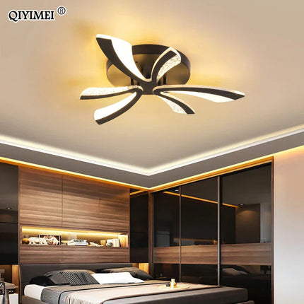 DecorBites™ LED Ceiling Chandelier Lights for Living Room Bedroom Dining Study White Black Decorbites