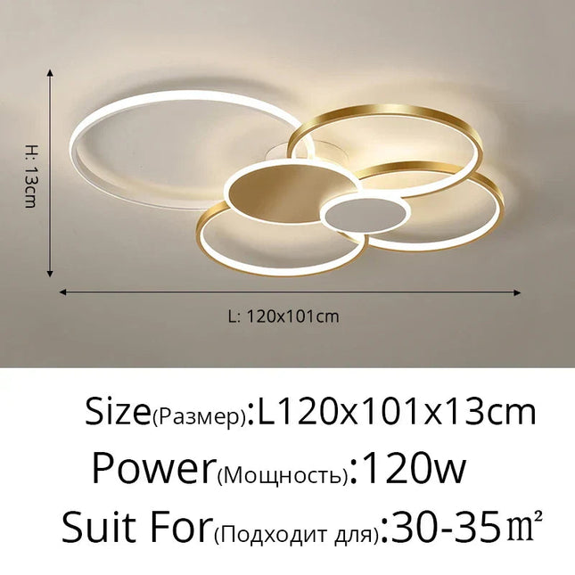 DecorBites™ LED Ceiling Chandelier Light for Living Room Bedroom Dining Hall Indoor Lighting Fixtures Decorbites