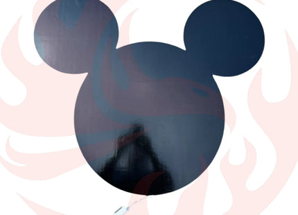 Wooden Mickey Head Wall Art with LED Backlighting and Custom Personalization iCraftWoodGoods