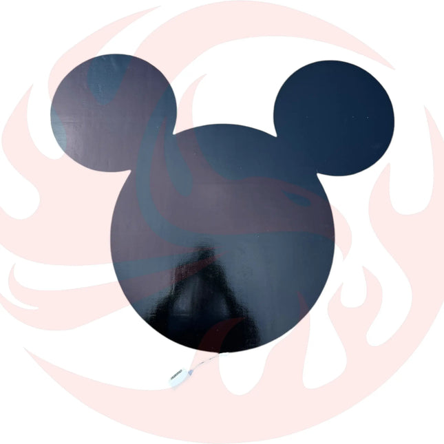 Wooden Mickey Head Wall Art with LED Backlighting and Custom Personalization iCraftWoodGoods