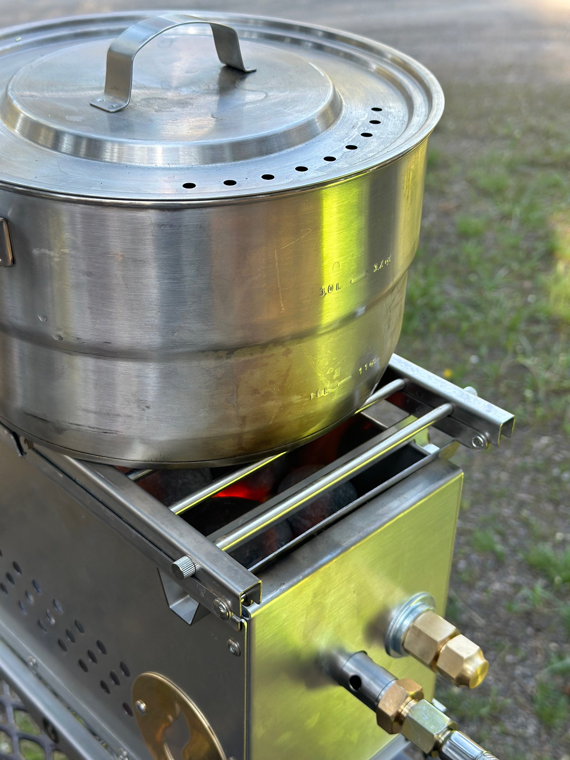 Over Under Grill Thingy: Stand and Grill In One! - Phoenix Fire Art Store
