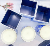 Mediterranean Blue Candles - Luxury Soy Wax in Porcelain Gift Box
