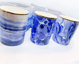 Mediterranean Blue Candles - Luxury Soy Wax in Porcelain Gift Box