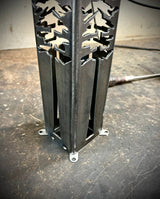 Gone Fishing Pillar Luminary w/ Solar Cap | Saltwater Pack