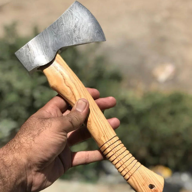 Damascus Steel EDC Axe