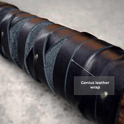 Hand-forged Leviathan axe with leather wrap "Ragnarok Kratos axe" - Phoenix Fire Art Store