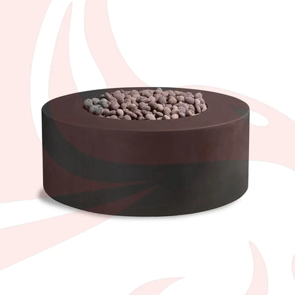 Kylindros - Cylinder Concrete Fire Pit Table - Phoenix Fire Art Store