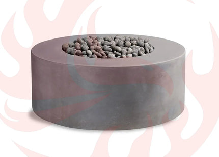 Kylindros - Cylinder Concrete Fire Pit Table - Phoenix Fire Art Store