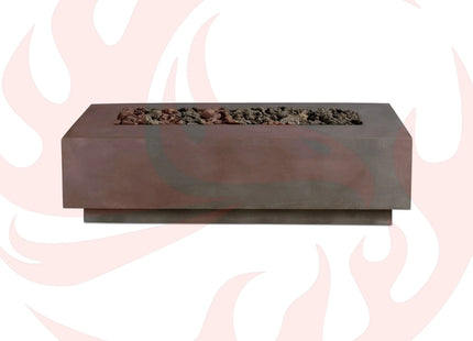 Lineal | Rectangular Concrete Fire Table - Phoenix Fire Art Store