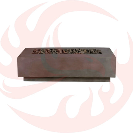 Lineal | Rectangular Concrete Fire Table - Phoenix Fire Art Store