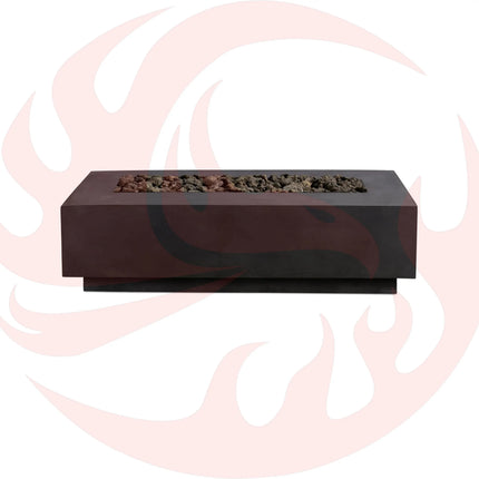 Lineal | Rectangular Concrete Fire Table - Phoenix Fire Art Store