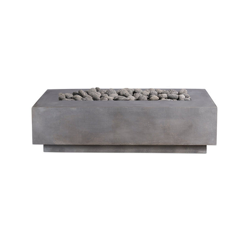 Lineal | Rectangular Concrete Fire Table - Phoenix Fire Art Store