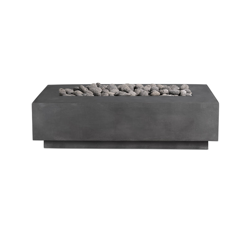 Lineal | Rectangular Concrete Fire Table - Phoenix Fire Art Store