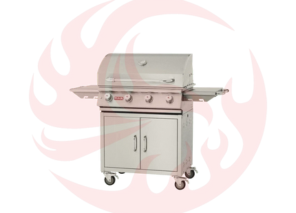 Bull Lonestar Select 30-Inch 4-Burner Freestanding Gas Grill - Phoenix Fire Art Store