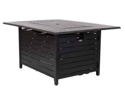 Longmont 48" Rectangular Aluminum Convertible Gas Fire Pit Table Fire Sense/Balkene Home