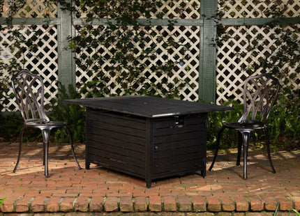 Longmont 48" Rectangular Aluminum Convertible Gas Fire Pit Table Fire Sense/Balkene Home