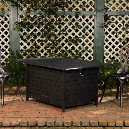 Longmont 48" Rectangular Aluminum Convertible Gas Fire Pit Table Fire Sense/Balkene Home