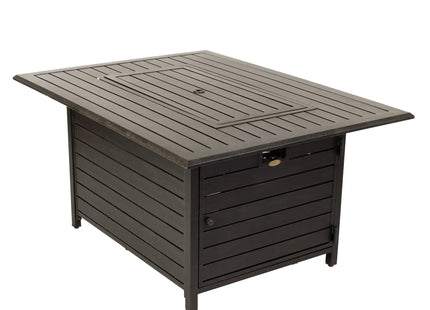 Longmont 48" Rectangular Aluminum Convertible Gas Fire Pit Table Fire Sense/Balkene Home