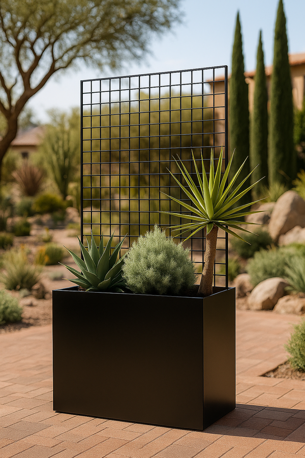 Steel Edge Planter with Trellis - Grow Your Garden Empire!