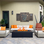 60”L x 32”W x 16”H / Black