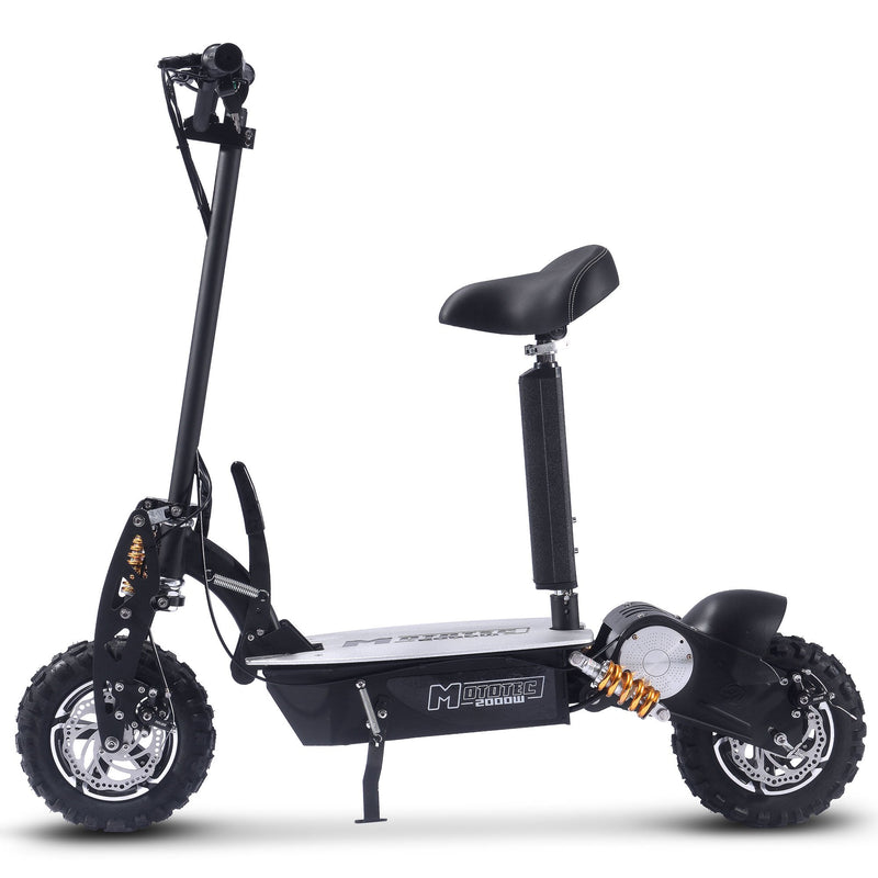 48V 2000W Foldable Electric Scooter with Detachable Seat - Stand or Sit, Either Way You'll Rip!