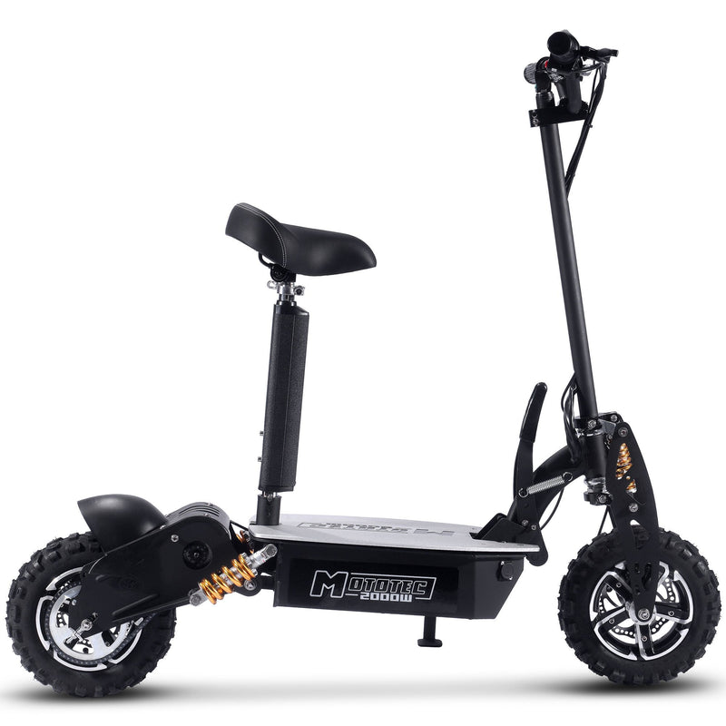 48V 2000W Foldable Electric Scooter with Detachable Seat - Stand or Sit, Either Way You'll Rip!