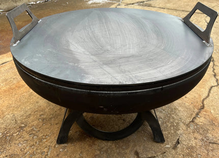 Flat Fire Pit Lid (Made in USA) - Phoenix Fire Art Store