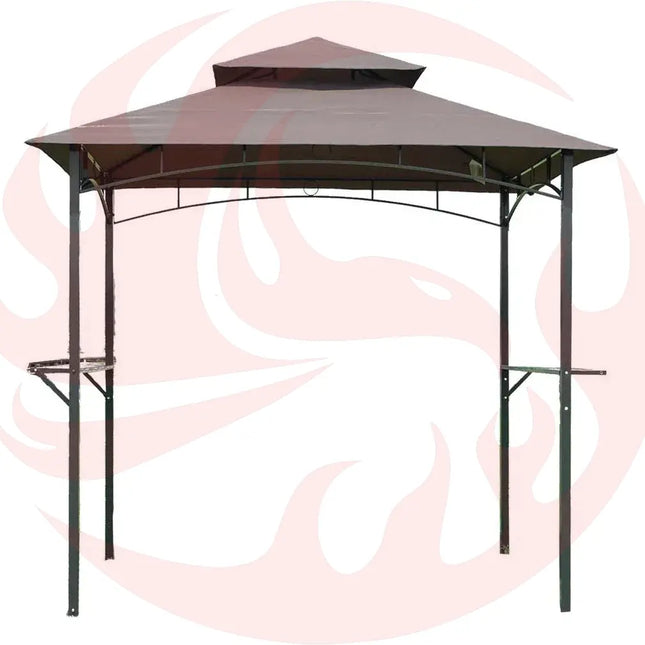 8-Ft x 5-Ft Steel Frame Grill Gazebo with Vent Top Canopy - Your Grill's Personal Bodyguard - Phoenix Fire Art Store