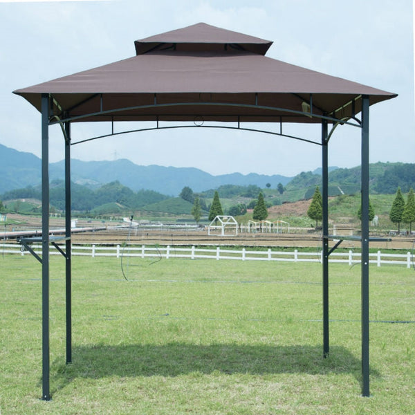 8-Ft x 5-Ft Steel Frame Grill Gazebo with Vent Top Canopy - Your Grill's Personal Bodyguard