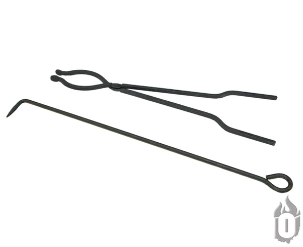 Fire Tools Package (Fire Poker + Campfire Tongs) - Phoenix Fire Art Store