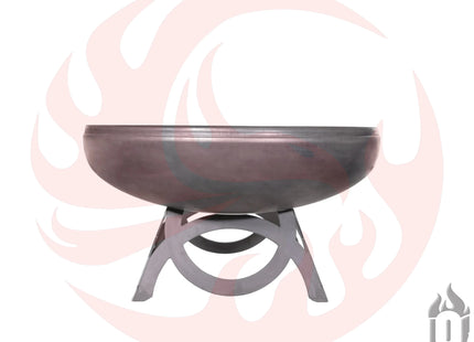 Liberty Fire Pit with Curved Base (Made in USA) - Phoenix Fire Art Store