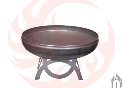 Liberty Fire Pit with Curved Base (Made in USA) - Phoenix Fire Art Store