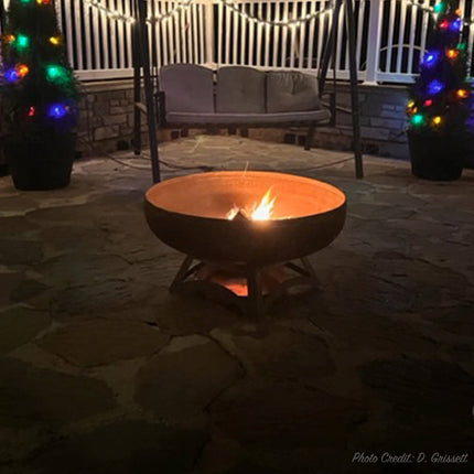 Liberty Fire Pit with Hollow Base (Made in USA) - Phoenix Fire Art Store