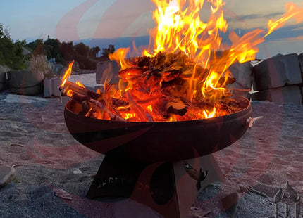Liberty Fire Pit with Standard Base (Made in USA) - Phoenix Fire Art Store