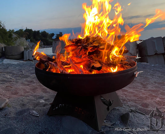 Liberty Fire Pit with Standard Base (Made in USA) - Phoenix Fire Art Store