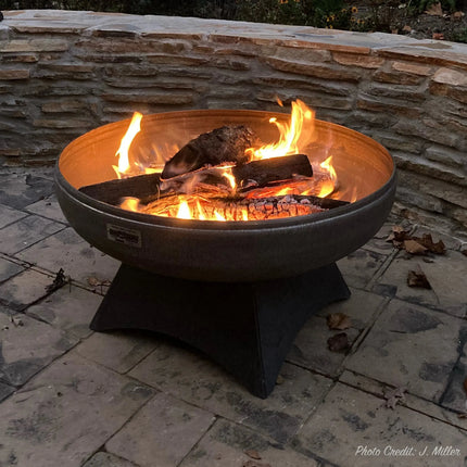 Liberty Fire Pit with Standard Base (Made in USA) - Phoenix Fire Art Store