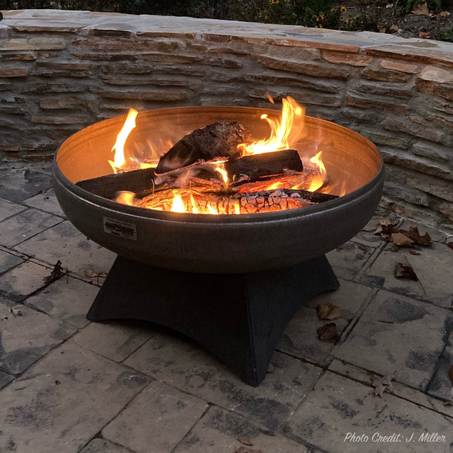Liberty Fire Pit with Standard Base (Made in USA) - Phoenix Fire Art Store
