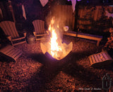 "Fire Flower" Fire Bowl (Made In USA) - Phoenix Fire Art Store