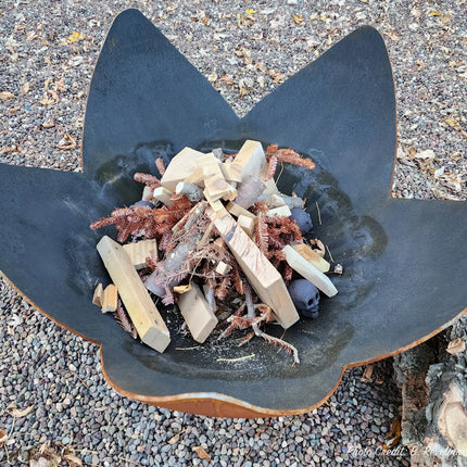 "Fire Flower" Fire Bowl (Made In USA) - Phoenix Fire Art Store