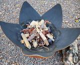 "Fire Flower" Fire Bowl with Hollow Base (Made In USA) - Phoenix Fire Art Store