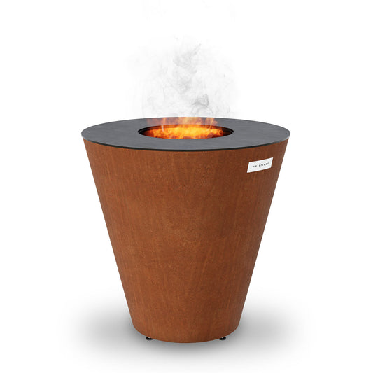 Arteflame ONE30 — 30″ One Series Flat-Top Charcoal Grill & Fire Bowl (Single-Piece CORTEN Steel) - Phoenix Fire Art Store