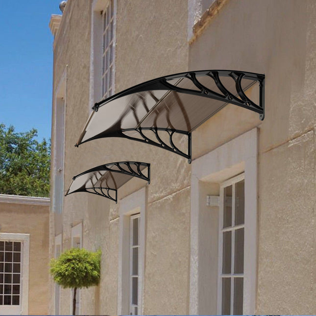 Outdoor Front Door Patio Overhang Awning for Sunlight Rain Snow Wind Protection DirectDeals