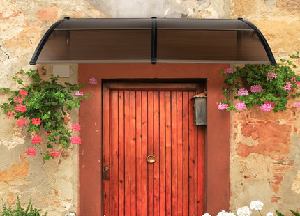 Outdoor Front Door Patio Overhang Awning for Sunlight Rain Snow Wind Protection DirectDeals