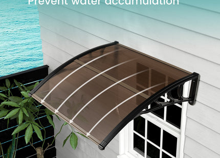 Outdoor Front Door Patio Overhang Awning for Sunlight Rain Snow Wind Protection DirectDeals