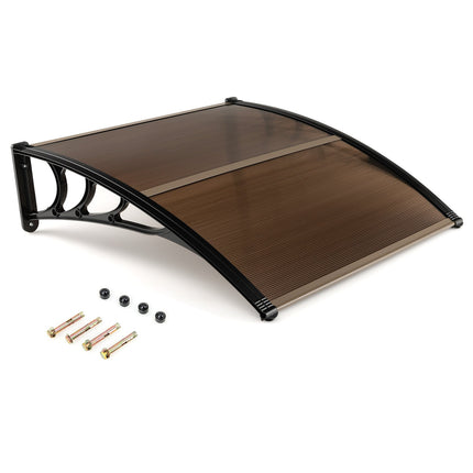 Outdoor Front Door Patio Overhang Awning for Sunlight Rain Snow Wind Protection DirectDeals