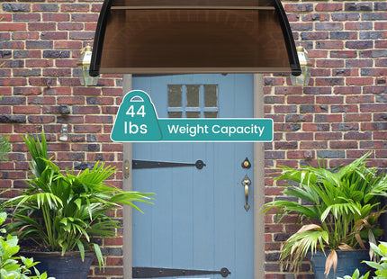 Outdoor Front Door Patio Overhang Awning for Sunlight Rain Snow Wind Protection DirectDeals